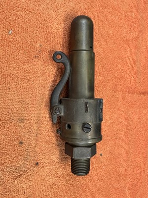Early Brass Vintage SCOTT SAFETY VALVE Steam Engine Railroad Locomotive