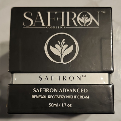Saffron Advanced Renewal Recovery Night Treatment Cream Retinol 1.7 oz