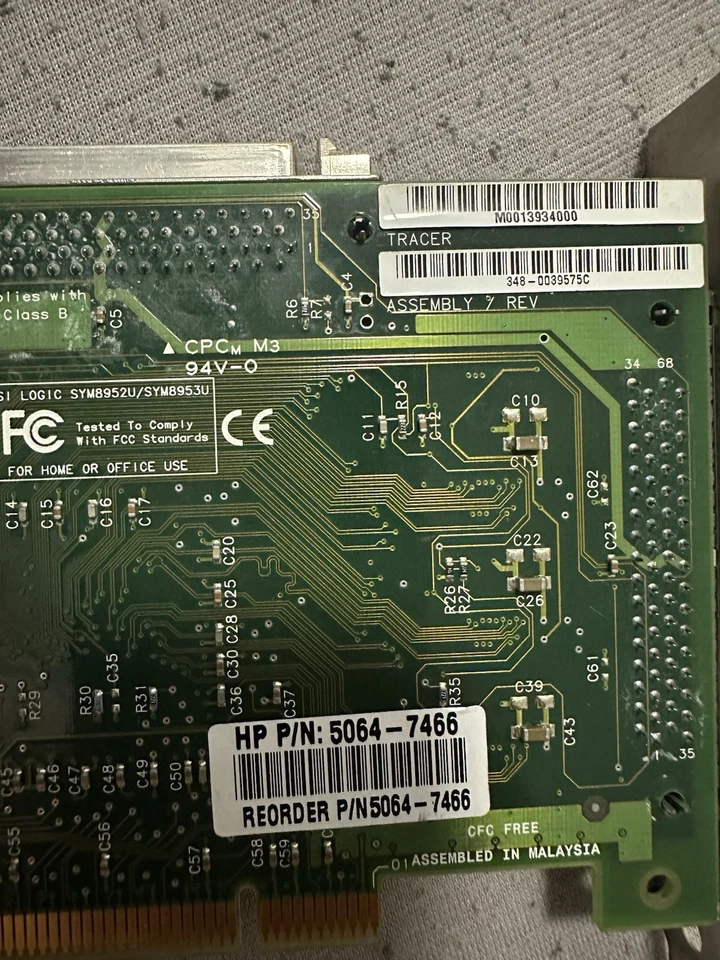 HP LSI Logic Symbios SYM8952U PCI Ultra160 SCSI Controller 5064-7466 Retro - Bild 3 von 4