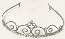 Vintage Tiara Crown Head Piece Rhinestone Crystal Headband Wedding Prom