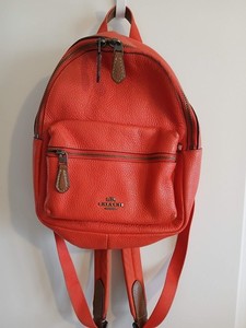 Rare COACH F11769 Keith Haring Small Backpack Neon Pink Leather Nylon *sm flaw* Coach Small Hot Pink Keith Haring Backpack | Mercari main image 4