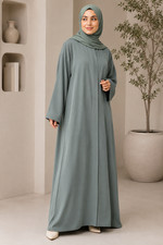 Saba Abaya. Muslim Women Abaya Islamic Long Dress. Umrah Prayer Hijab Included