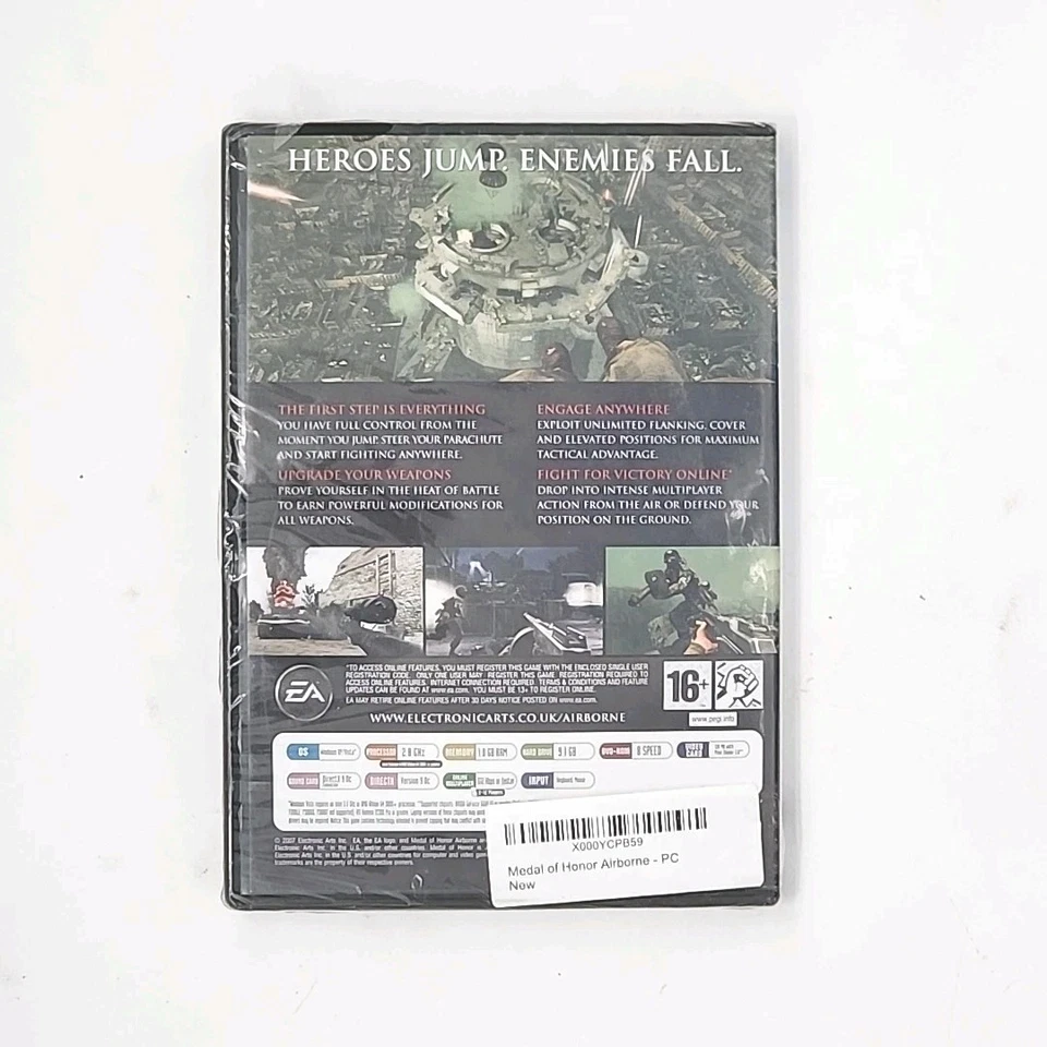 Medal of Honor Airborne Windows PC DVD ROM NUEVO Foto 2 de 4