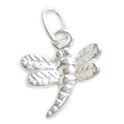 Dragonfly TINY Sterling Silber Charm .925 x 1 Dragon Fly Insekten Charms_