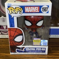 NEW Funko Pop Sensational Spider-Man #1507  (NM+ Box)   2025 Sumer Con - Marvel