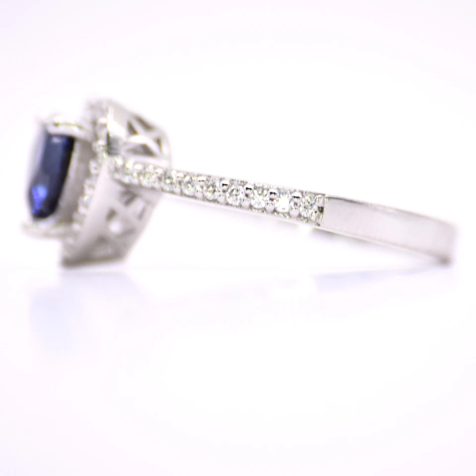 0.86cts Natural Diamond Palladium 2.5gr - Sapphire Heart Brilliant Cut - Bild 3 von 4