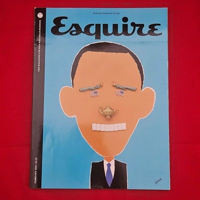 Esquire Magazine February 2009 (1210) Barack Obama Piven Cover Tom Cruise Nighy