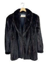 I.j. Fox Furs Mink Coat Extra Fine Dark Mink De Luca Roma Vintage