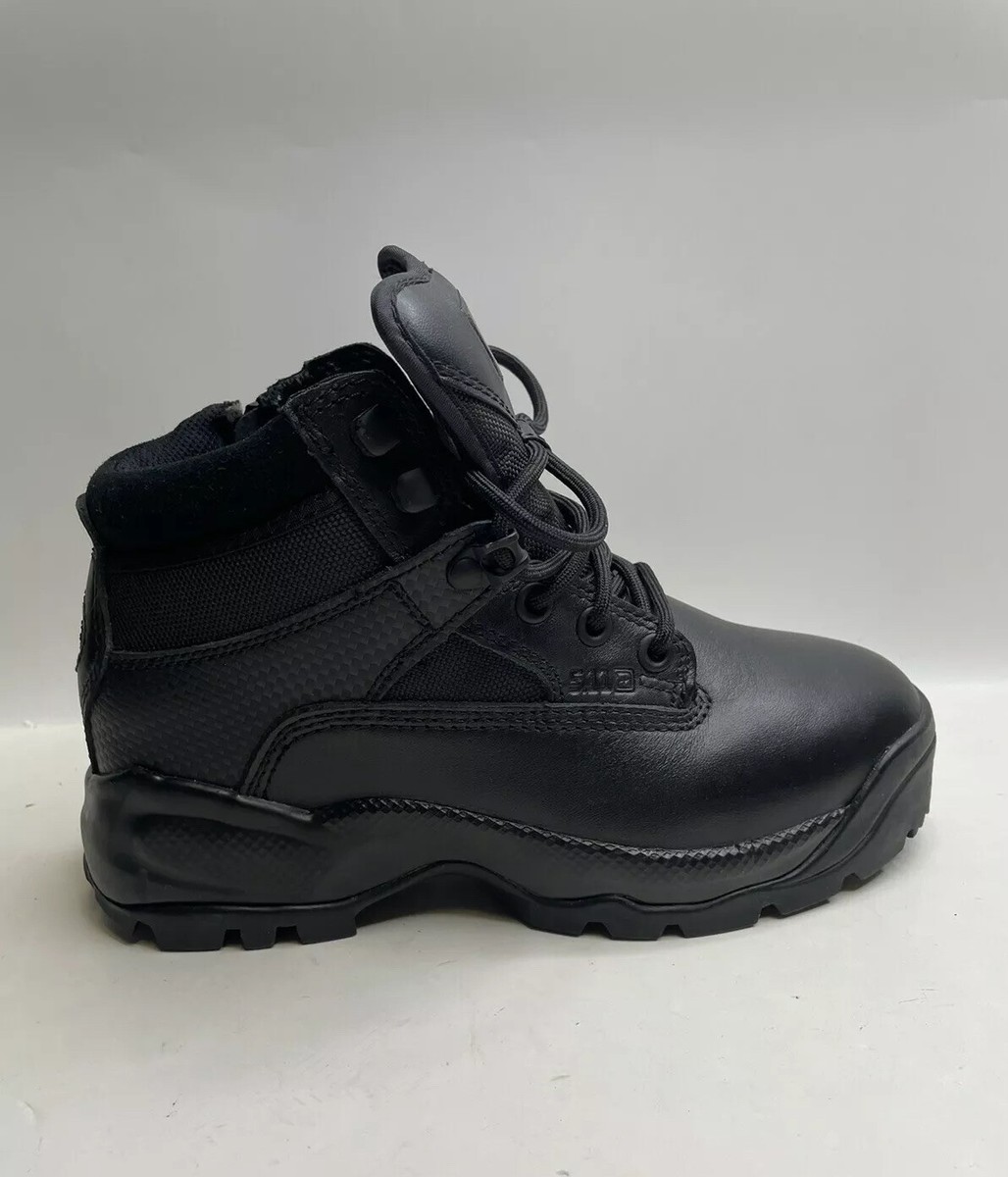 Tactical ATAC 6” Side Zip Black Leather Boots Size Men’s Size