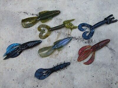 Lot of 7 Zoom Special 4.25 Z Craw Soft Plastic Fishing Lure 