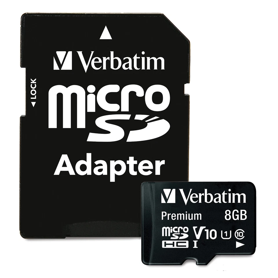 VERBATIM 44081 microSDHC Card with Adapter (8GB; Class 10) - Image 2 of 4