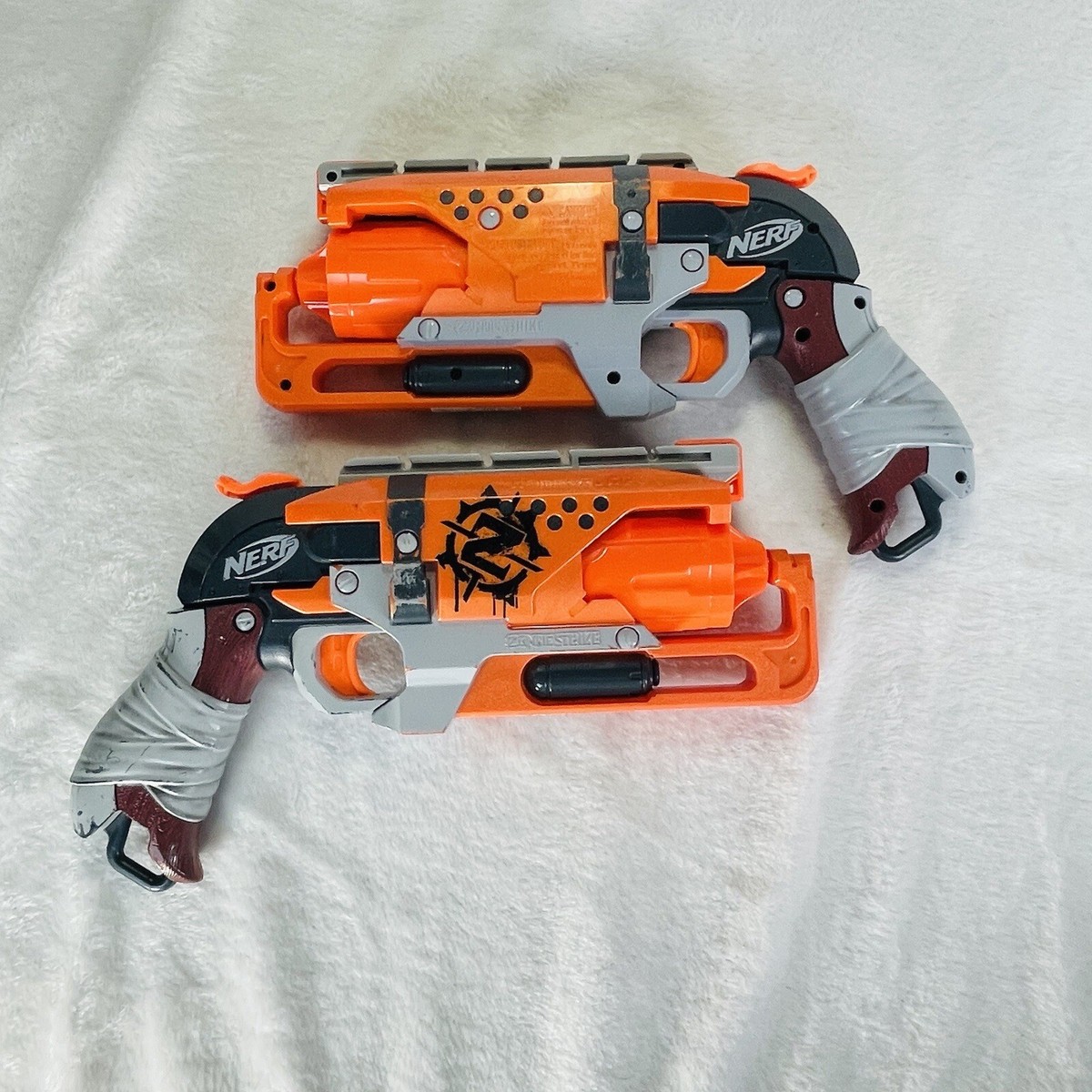 Nerf Zombie Strike Hammershot Lot of 2 Dart Blaster Revolver