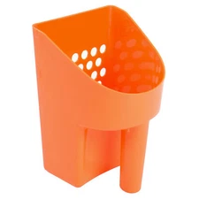 Handheld Sand Scoop – 8½" Orange Plastic Scoop for Metal Detecting & Gold