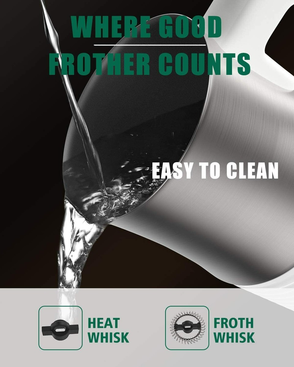 Huogary Milk Frother, Milk Steamer for Milk Foam Hot  Elect