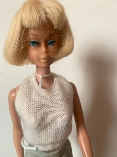1963  VINTAGE  GENUINE AMERICAN GIRL BARBIE BODYDOLL ORGINIALY BLONDE