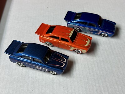 Hot Wheels 65 VW Fastback Lot Of 3 First Edition + Garage Blue +