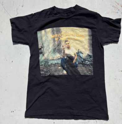 Women s Morrisey T-Shirt Black World Peace NO SIZE UK Smiths Singer 80s MOZ Rock
