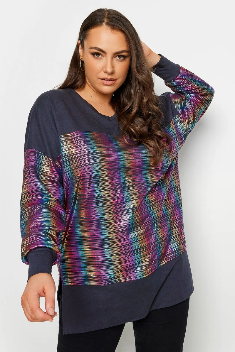 Rainbow plus on sale size tops