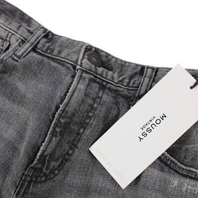Moussy NWT Cadet Skinny Jeans Size 30 in Gray Distressed with Fading