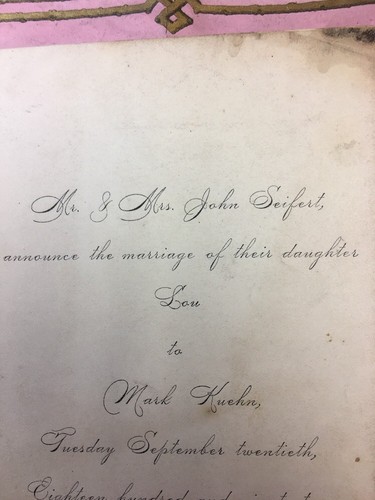 1892 STATE OF OHIO MARRIAGE LICENSE - WITH ANNOUNCEMENT, SPECTACULAR FIND! - Picture 7 of 11