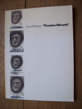 Arnulf Rainer THEATER/Minetti *kt. illustriert *Katalog-Buch 1985*innen sauber*