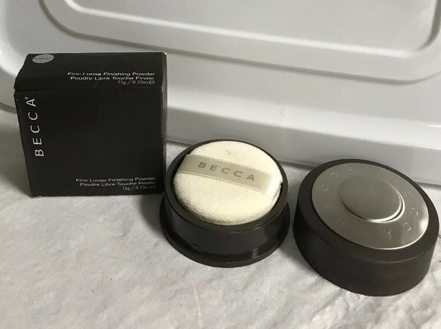 BECCA FINE LOOSE FINISHING POWDER WITH PUFF Cardamon .53oz Seal NIB As