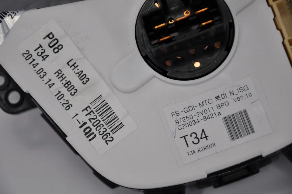 🚘✅ HYUNDAI VELOSTER AC 2012-2017 TEMPERATURA CLIMATIZADOR BRILLO 97250-2V011 Foto 4 de 4