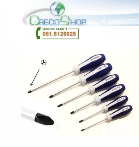 Set cacciaviti/giraviti calamitati taglio a Y-tre punte-triwing-trigram 6 pezzi