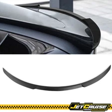Fits 20-25 Tesla Model Y Rear Trunk Spoiler Wing Lip Matte Black ABS
