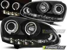 SCHEINWERFER PASSEND FÜR VW GOLF 5 10.03-09 ANGEL EYES SCHWARZ