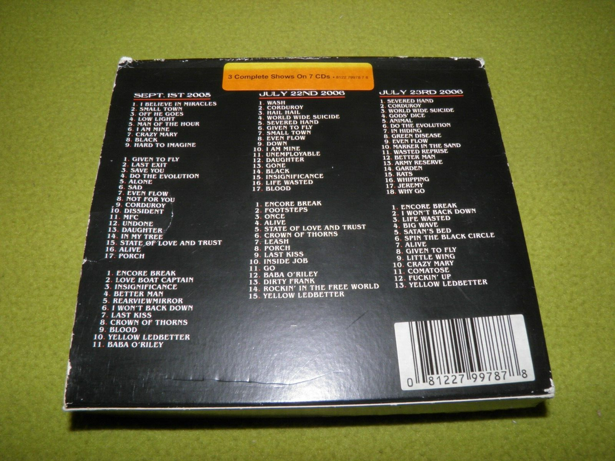 Pearl Jam - Live At The Gorge 05/06 Complete 7xCD Box / Given To 