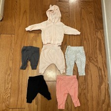 Lot of 6 pcs Baby Girl Clothes One Set Pants Carter  s Cloud Island New Born
