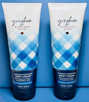 $$$AVE ~ GINGHAM ~ 2PK ~ BODY CREAM ~ Bath & Body Works ~ SHIPS FREE!