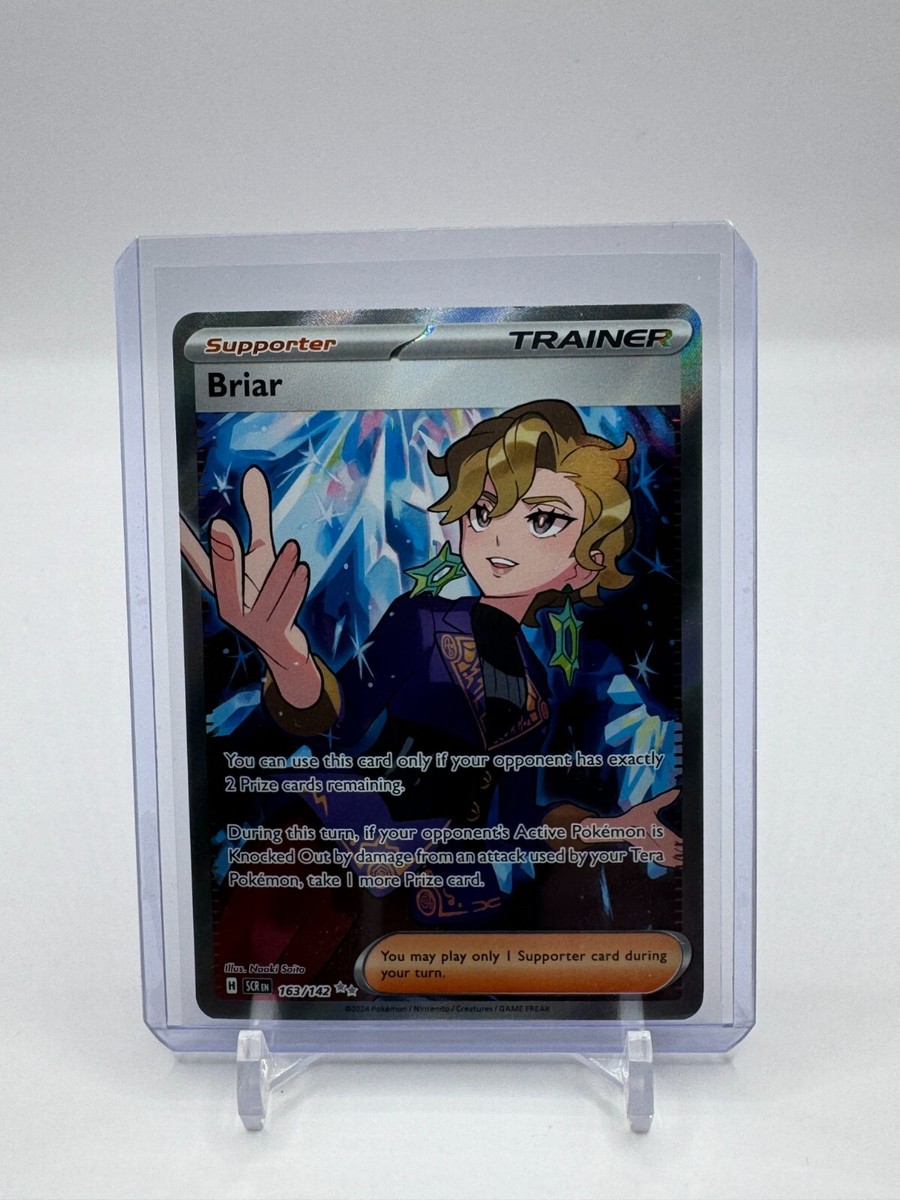 briar pokemon card price Briar 163/142 Full Art Stellar Crown Ultra Rare Pokémon Card