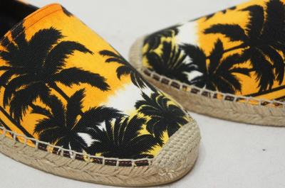 YSL YVES SAINT LAURENT PALM TREE ESPADRILLE FLAT SHOES 40/10  display picture 1