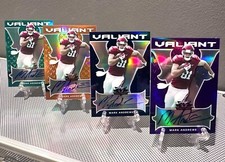 (4) 2018 Valiant MARK ANDREWS #/15 /25 /35 /60 Prizm Rookie Autos🔥*RAINBOW SET*