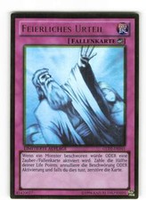 Yugioh FEIERLICHES URTEIL , gld5-de045 Ghost/Gold Rare deutsch Exc Limitiert