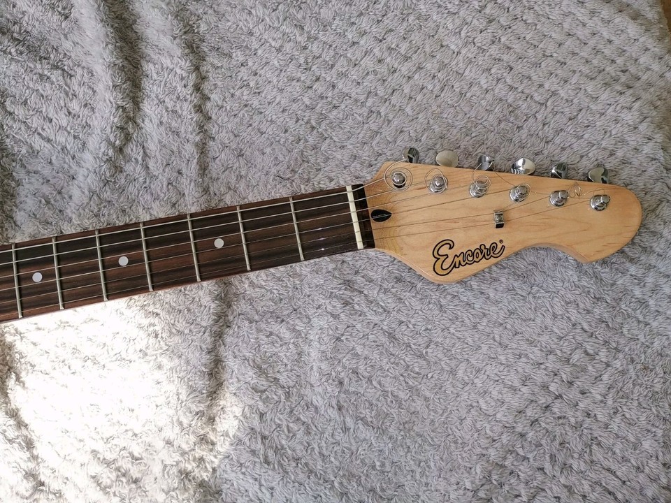 Encore Black Electric Guitar, Faulty Jack Socket, Collection Only