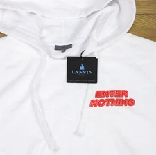 Lanvin Paris ‘Enter Nothing’ Sleeveless Hoodie – Mens XL – Designer – NEW
