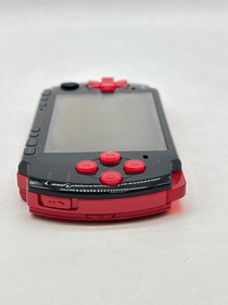 Sony PlayStation Portable PSP-3000 Video Game Handheld Console Black-Red