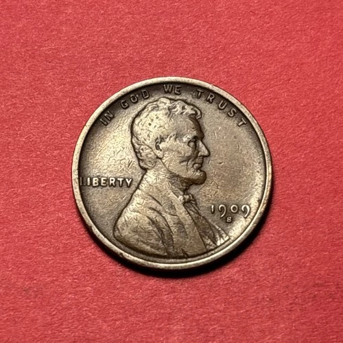 (1) Beautiful Antique 1909-S Lincoln Cent/Penny CHOICE VF-VERY FINE KEY DATE