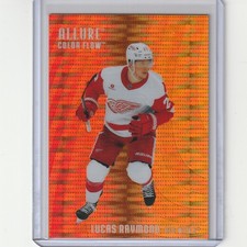 Lucas Raymond Red-Orange Spectrum Color Flow 2025-26 Allure Hockey Detroit /399
