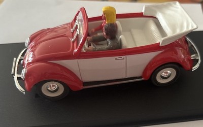 SLOT CAR Pink Kar CV027 VW Volkswagen Käfer Cabrio Rot Wie Neu In OVP