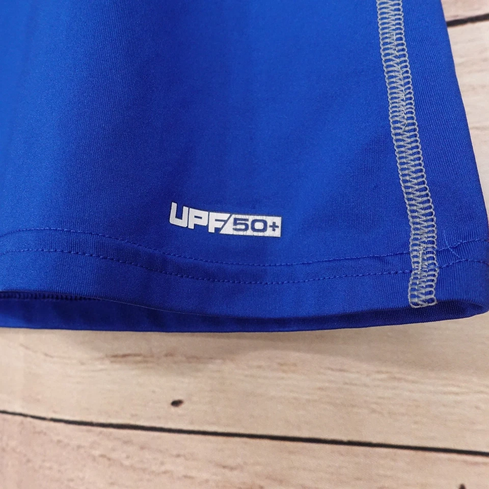 Under Armour HeatGear Fitted Shirt Youth Medium Blue Long Sleeve UPF 50+ -P2 - Image 3 of 4