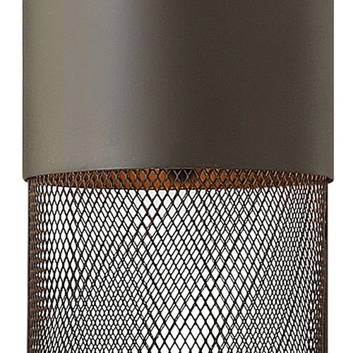 Hinkley Lighting 2302 Black Aria Single Light 5"W Outdoor Mini Pendant - Picture 7 of 8