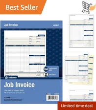 Job Invoice Forms Carbonless 2-Part 100 Sets Service Repair Billing