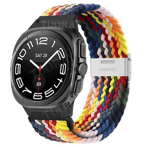 Braided Nylon Band Strap For Samsung Galaxy Watch 8/8 Classic 46mm/Ultra 47mm - Picture 41 of 59