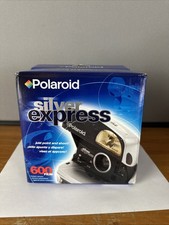 Vintage Polaroid Silver Express 600 One Step Instant Camera - New In Opened Box