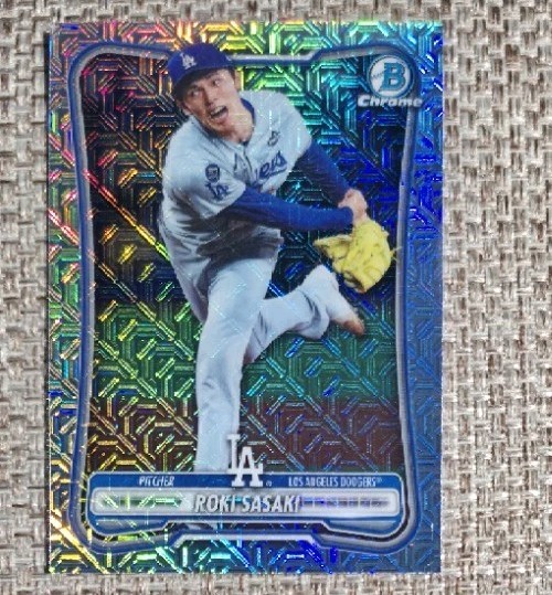 Roki Sasaki 2026 Bowman Chrome Mega Refractor