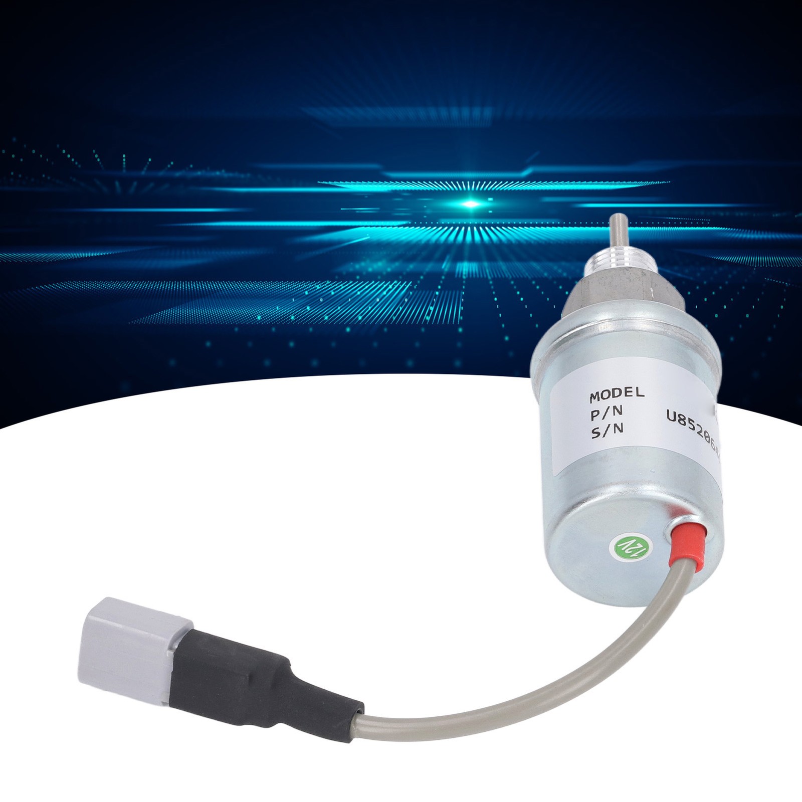 .Fuel Shut Off Solenoid Valve Aluminum Alloy U85206452 Stop Solenoid Valve For